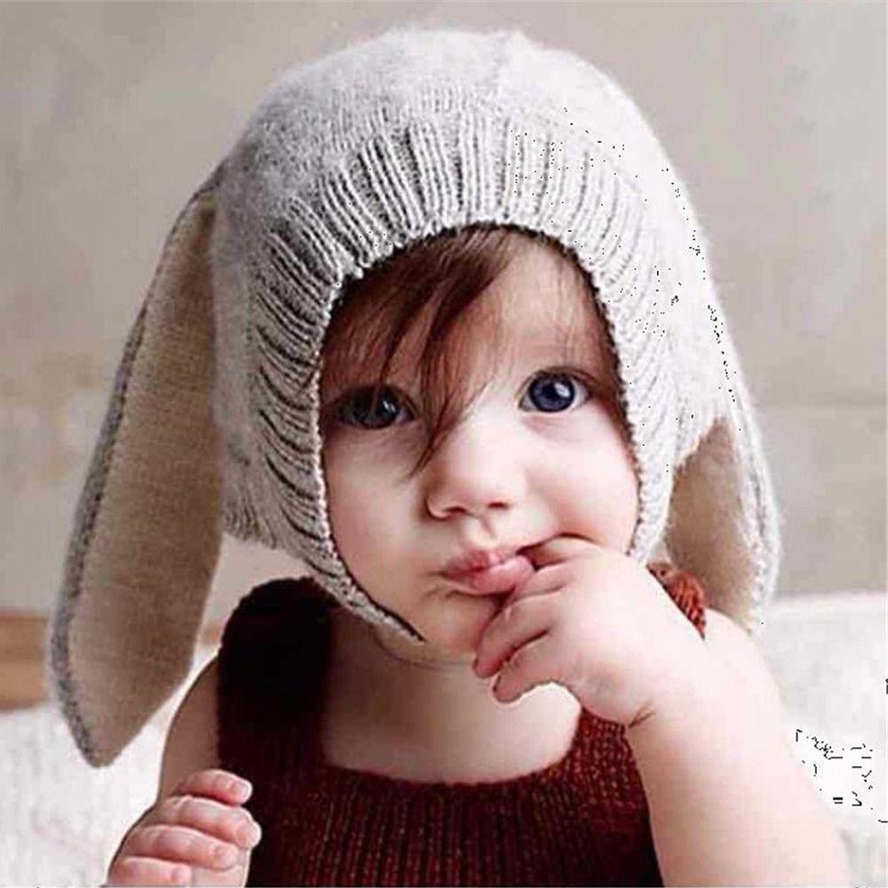 Mũ Len Màu Trơn Giữ Ấm Mùa Đông Dành Cho Bé Trai 0-1 Tuổi MIHAN1