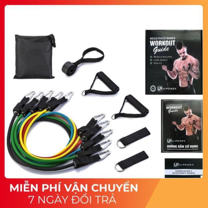 FREESHIP TỪ 50K Bộ 5 dây đàn hồi tập thể hình - Dây ngũ sắc tập GYM X-Power - Đồ Gia Dụng Tiện Ích