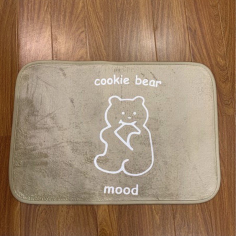 Thảm lau chân Gấu siêu thấm nước phong cách Hàn Quốc.