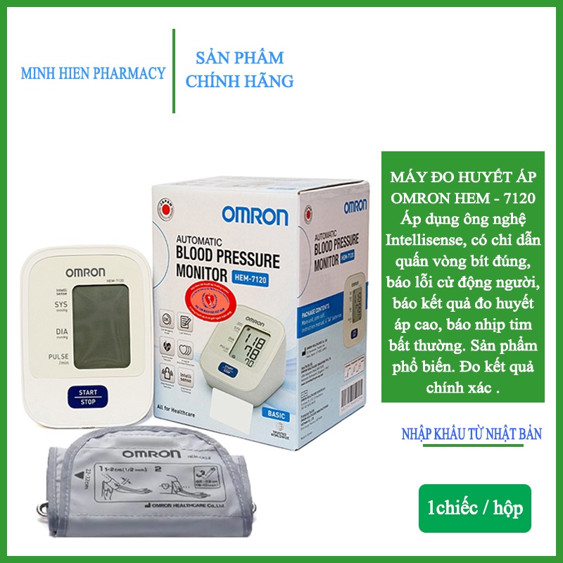 Máy Đo Huyết Áp Bắp Tay Omron HEM - 7120 Bảo Hành 5 Năm