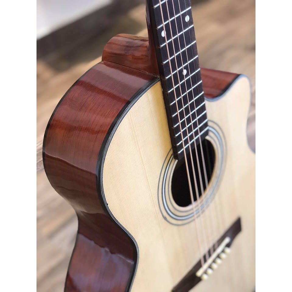 Đàn Guitar Acoustic Gỗ Nguyên Tấm kèm phụ kiện - Station HD-119