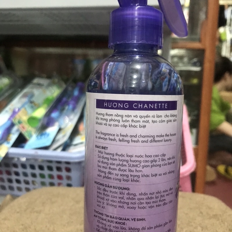 Nước hoa xịt phòng sumo hương chanette  350ml