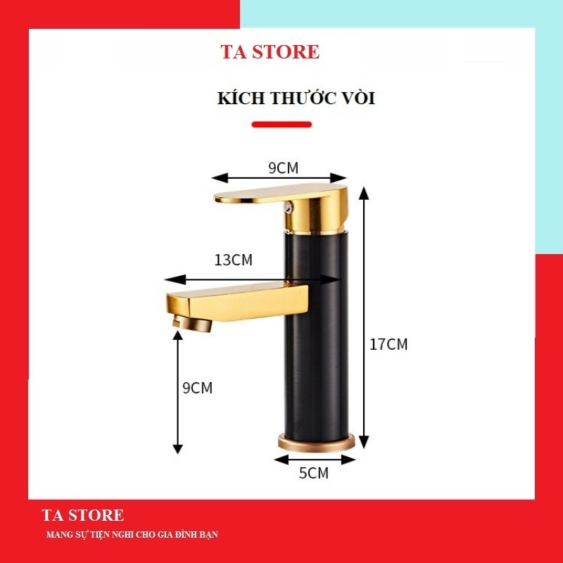 Vòi Lavabo Nóng Lạnh Gật Gù TATAMO Vòi Rửa Mặt Cắm Chậu Tăng Áp Thiết Bị Nhà Tắm TA STORE ST09