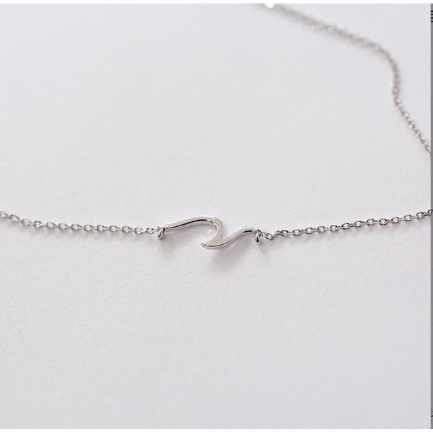 Dây chuyền nữ mạ bạc 925 cao cấp đẹp thanh mảnh kiểu dáng hàn quốc trang sức CINLA DC003