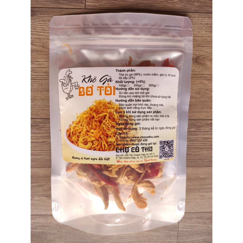 [Khô gà bơ tỏi thượng hạng - Hương vị đậm đà thơm ngon khó tả] | Chợ Cô Thu | BigBuy360 - bigbuy360.vn