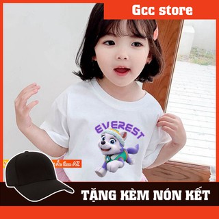 (SALE MẠNH) Áo thun cho bé in hình Đội chó cứu hộ paw patrol Everest - Có size trẻ em