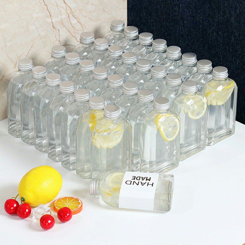 Chai thủy tinh dẹp vai bầu 350ml