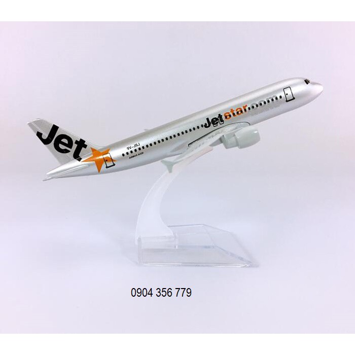 Combo 4 Mô hình máy bay nội địa Vietnam, Vietjet, Jetstar, Bamboo 16cm