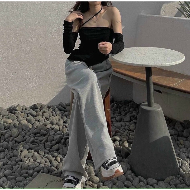 Set áo yếm + quần jogger cách điệu