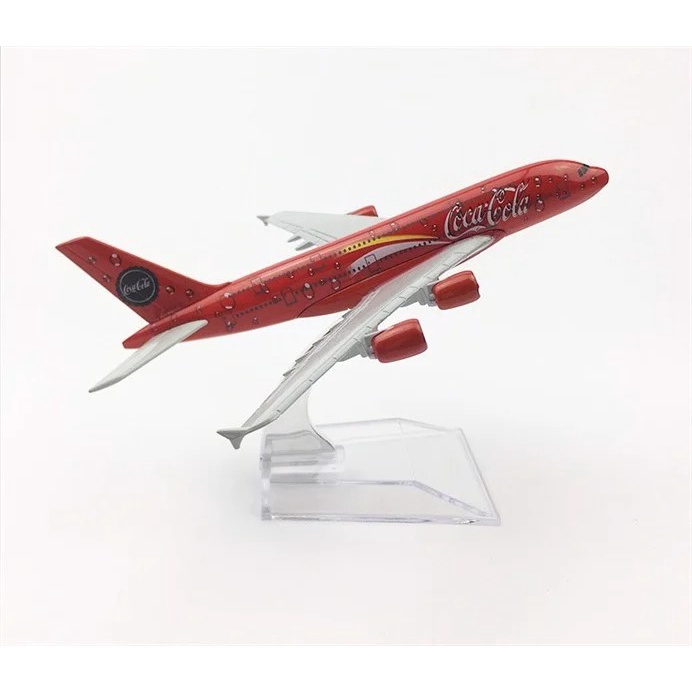 Mô hình máy bay bằng kim loại Airbus A380 16cm MB16