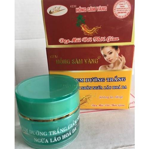Kem Hồng Sâm Vàng dưỡng trắng, giảm nhăn, ngừa lão hóa 5g và 10g