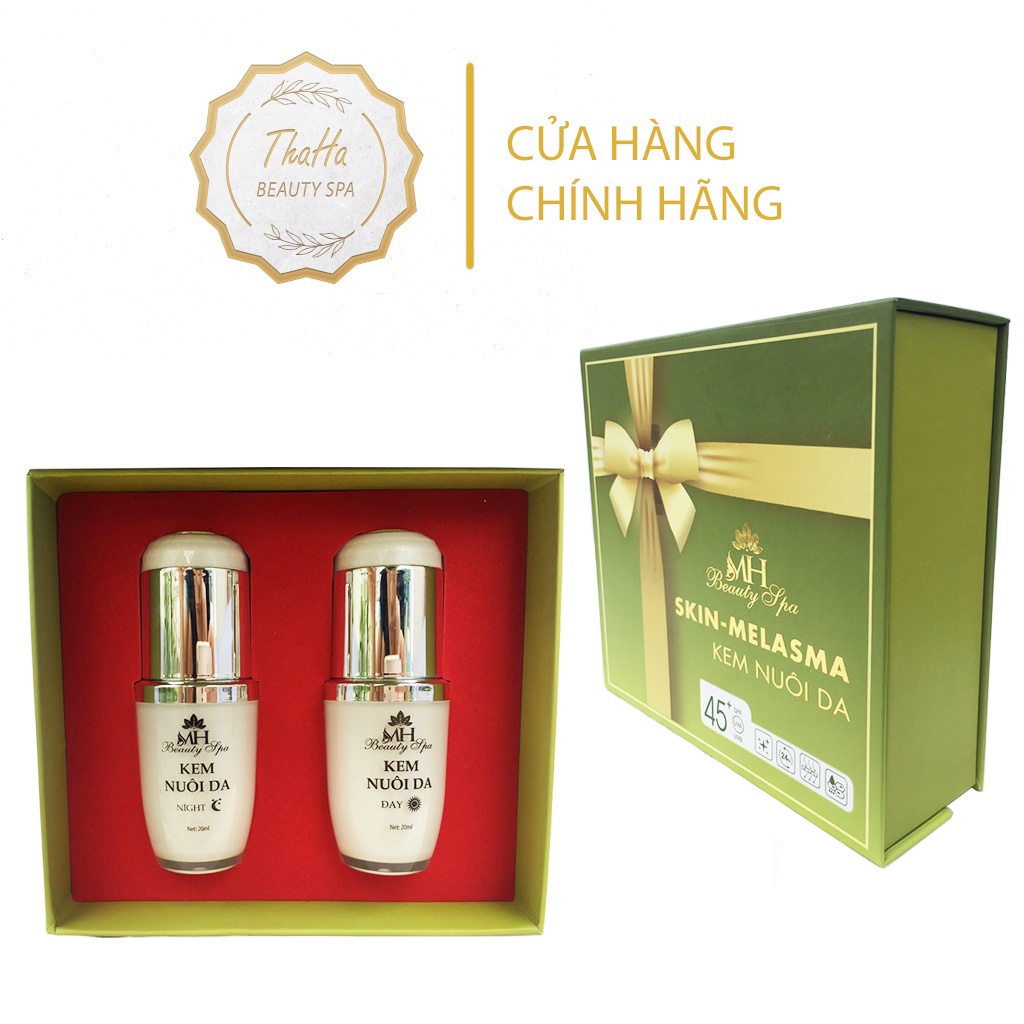 Bộ Kem Dưỡng trắng phục hồi Skin Melasma MH Beauty Spa, Bộ đôi nuôi da, se khít chân lông, căng mịn màng