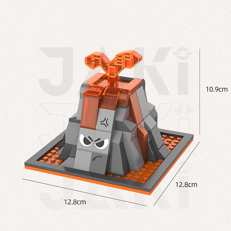 Đồ Chơi Lắp Ráp Kiểu Lego Mô Hình Khủng Long T-REX DINOSAUR JAKI Kiêm Hộp Đựng Bút, Khung Ảnh Để Bàn, Giá Đỡ Sách