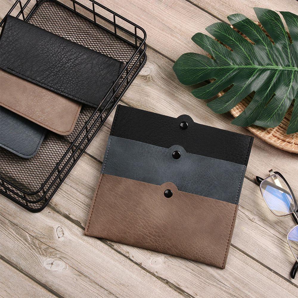 Hộp Đựng Mắt Kính Bằng Da PU Mềm Màu Trơn