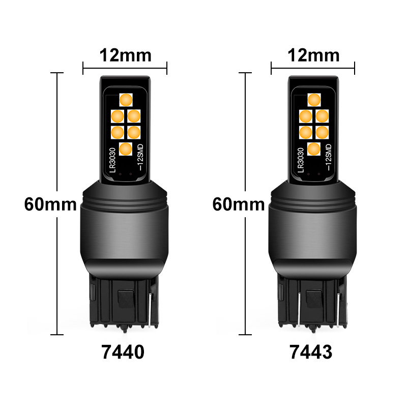 Đèn led 1156 1157 T20 3030 12smd 7440 7443 T15 W16W cho xe ô tô