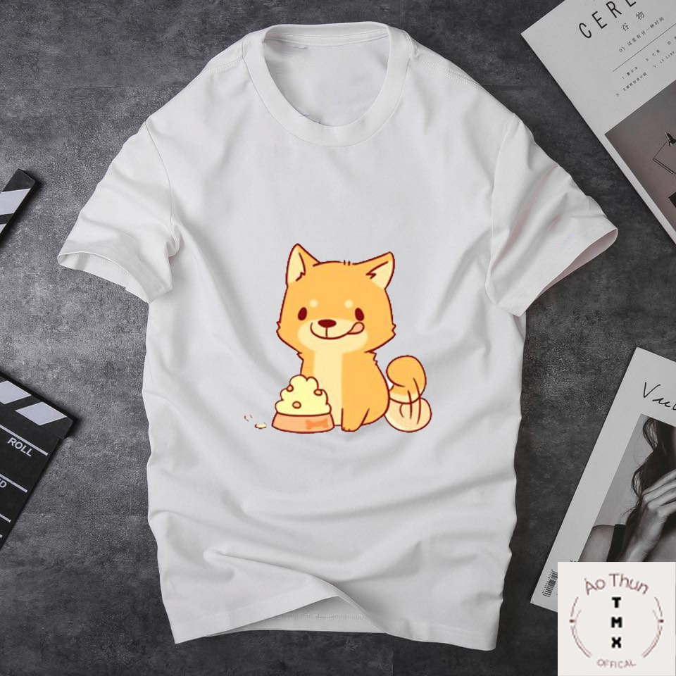 Áo Thun Tay Lỡ Form Rộng In Hình Chó Shiba Đẹp Cute Dễ Thương - Áo Phông Nam Nữ Chất Liệu Cotton TMX | BigBuy360 - bigbuy360.vn