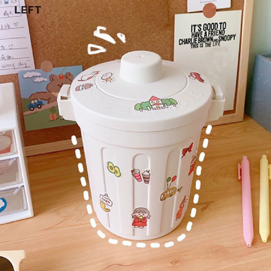 Le Ins Desktop Small Trash Bin Waste Bin Bedroom Home Cute Trash Can