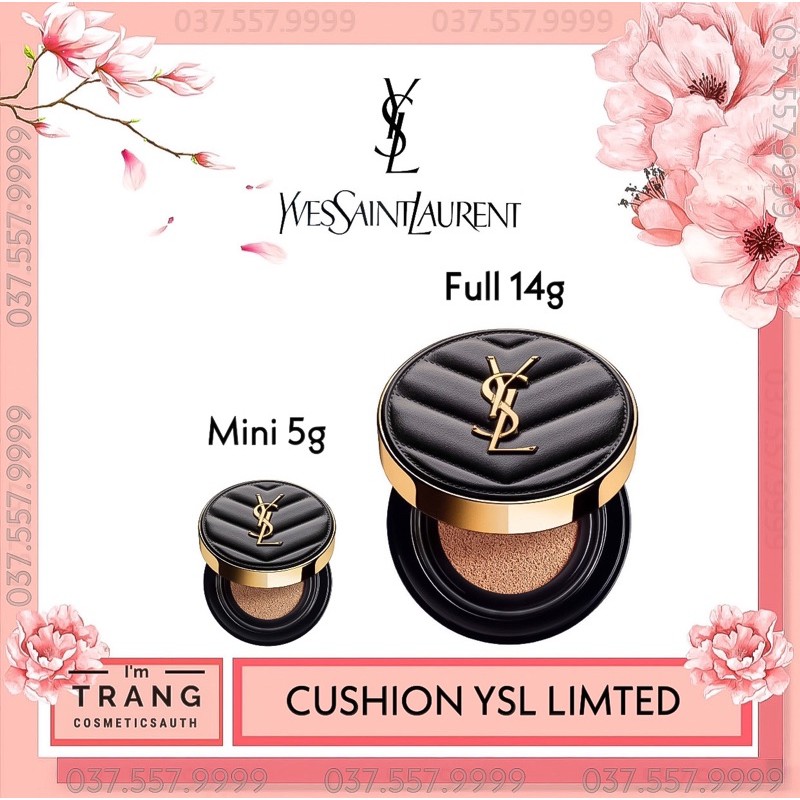 [CUSHION YSL] Phấn Nước YSL Le Cushion Encre De Peau Luminous Matte Cushion Foundation ( Bản Vỏ Da Mới Nhất)