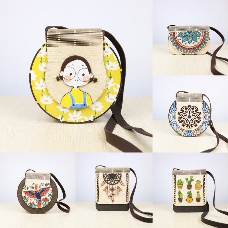Túi Xách Gỗ Vintage Độc Lạ Thời Trang Cá tính - Túi Handmade Made in Việt Nam