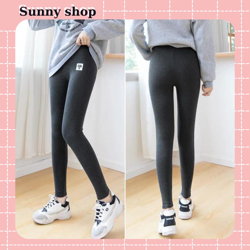 Quần legging lót lông nữ ⚡ RẺ VÔ ĐỊCH ⚡ Quần nỉ nữ xuất Hàn, chất dày dặn, cam kết không xù, không bai nhão