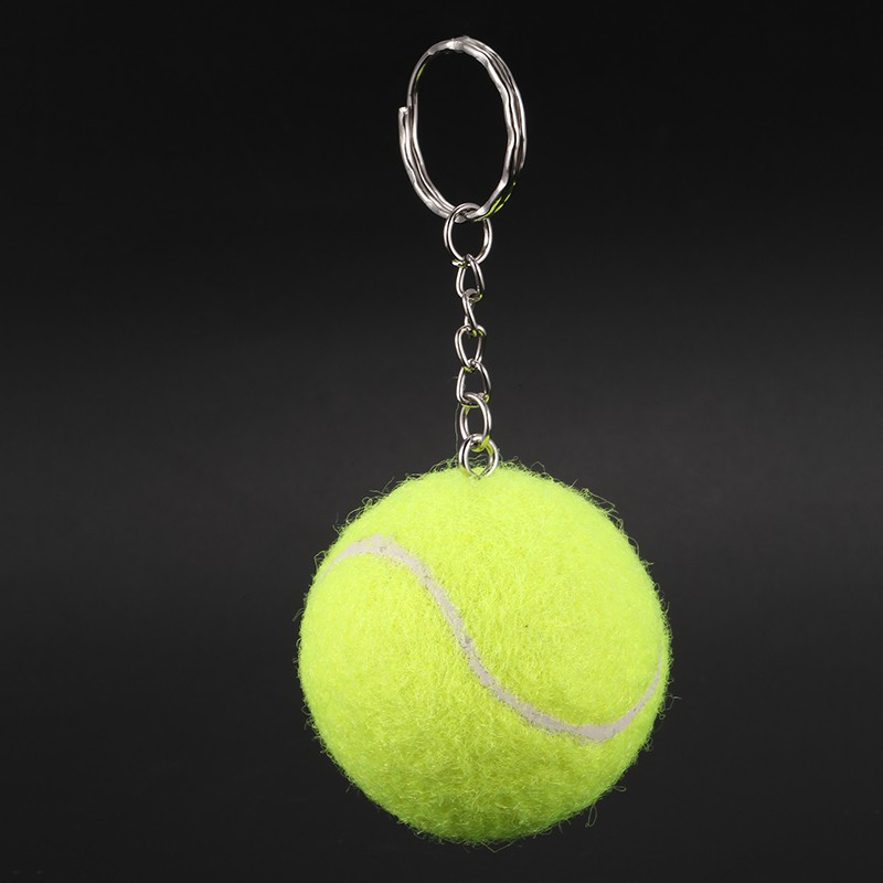 Móc Khóa Banh Tennis Màu Vàng Đường Kính 4cm