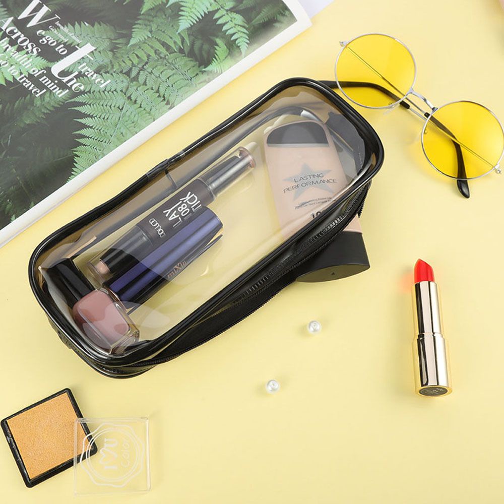 Túi đựng bút bằng pvc có khóa kéo nhiều màu sắc dễ thương cho học sinh