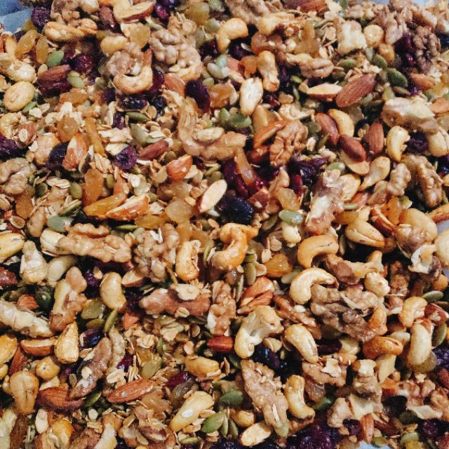 Granola - Ngũ Cốc Ăn Kiêng Không Đường 💥 Granola Nhiều Hạt 💥 Ngũ Cốc Giảm Cân Ăn Liền 500g | BigBuy360 - bigbuy360.vn