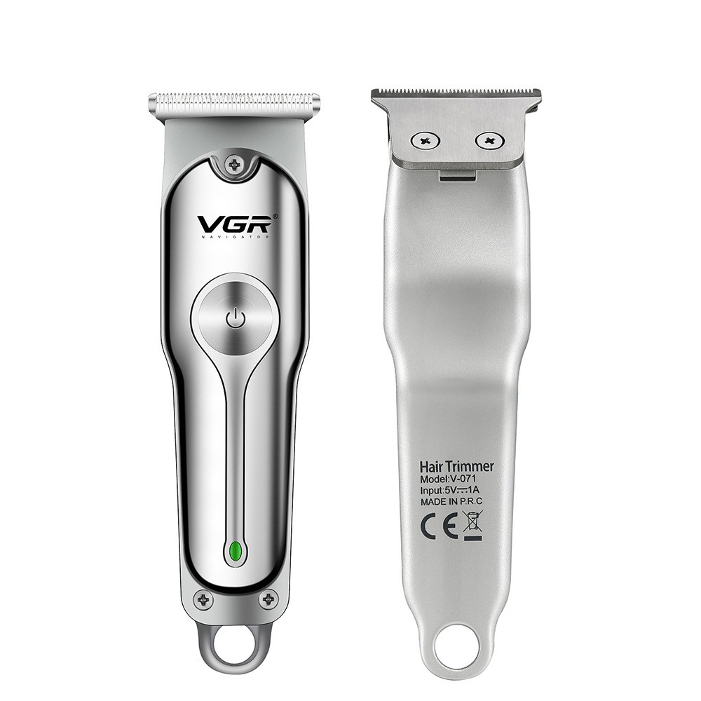 [New Arrival] VGR V-071 Hair Clipper Electric USB Charging Stainless Steel Blade Multiple Limit Combs