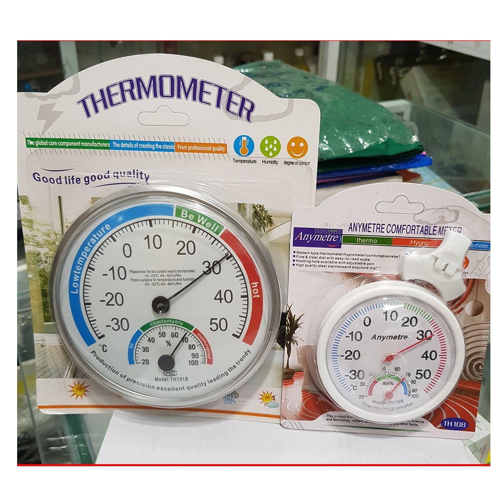 Nhiệt ẩm kế cơ học đo độ ẩm và nhiệt độ Anymetre thumbnail