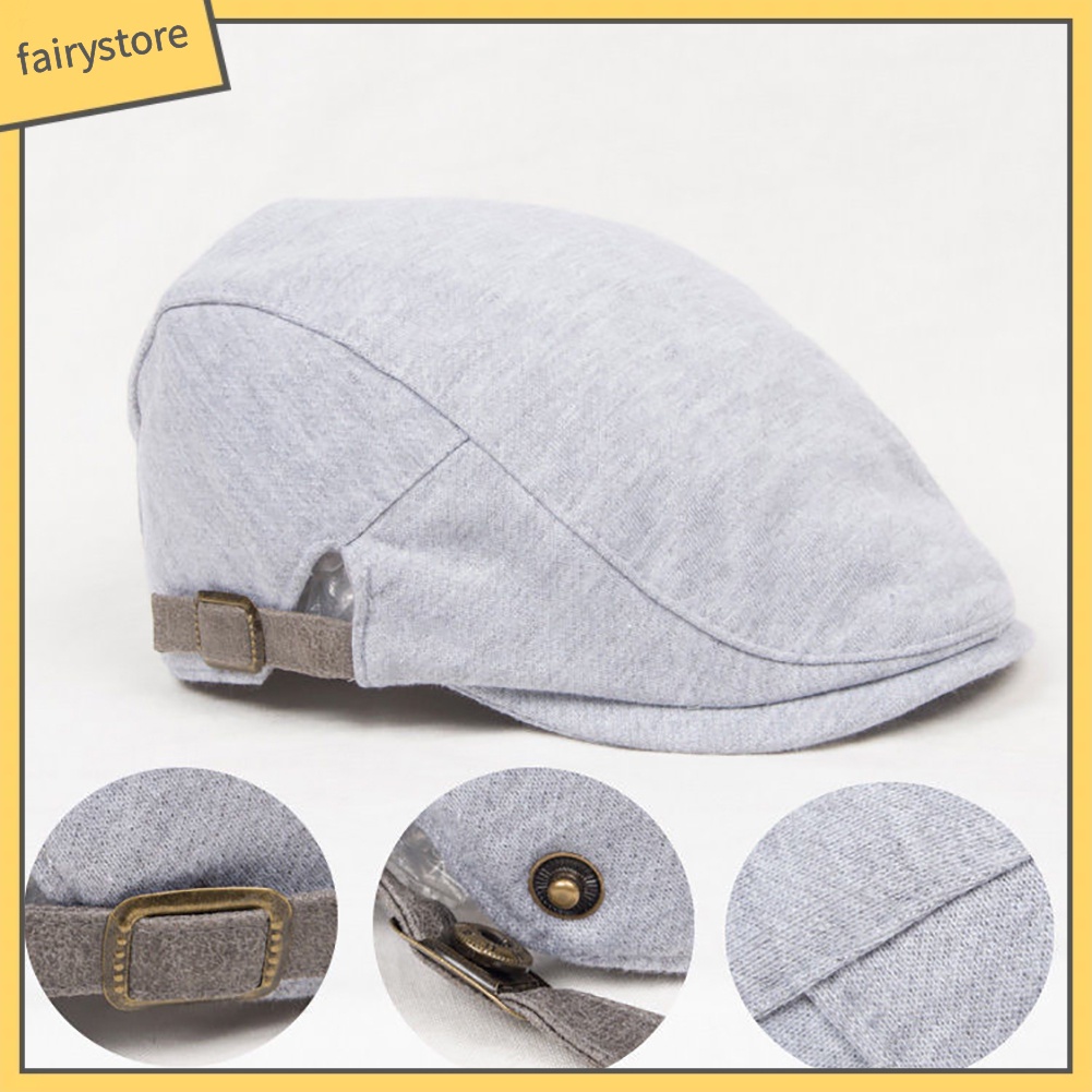 Mũ beret màu trơn thời trang dành cho nam