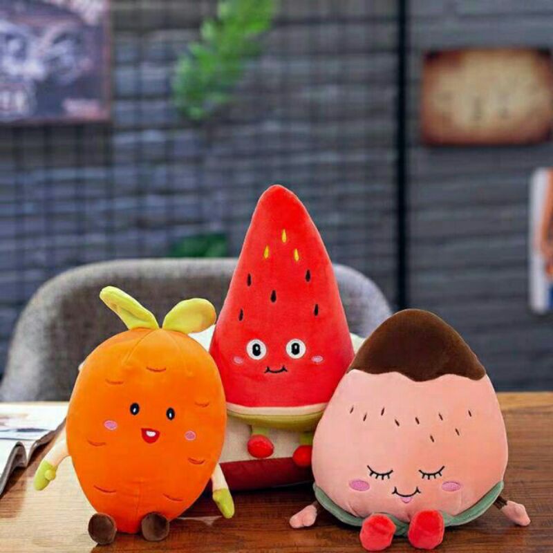 Gấu Bông Dưa Hấu Cực Dễ Thương💖Gấu Bông Dưa Hấu Miniso|BrownStore