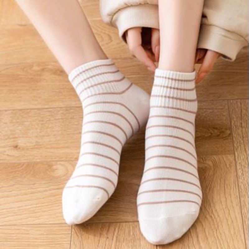 Tất nữ cổ ngắn, set 5 đôi vớ nữ cổ ngắn METAT họa tiết hoạt hình dễ thương phong cách Hàn Quốc