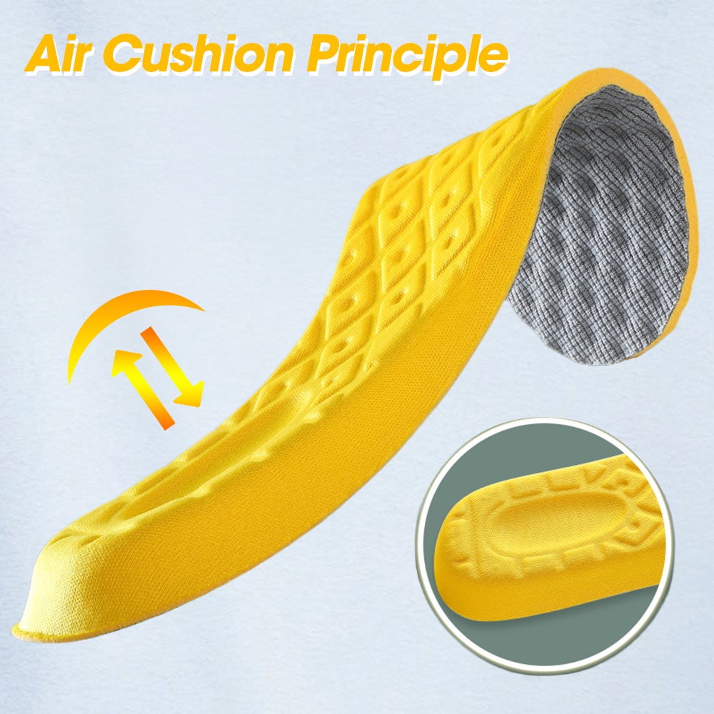 Miếng Lót Giày Thể Thao Bằng Cao Su Mềm Mại Thoáng Khí Khử Mùi Cho Nam Và Nữ