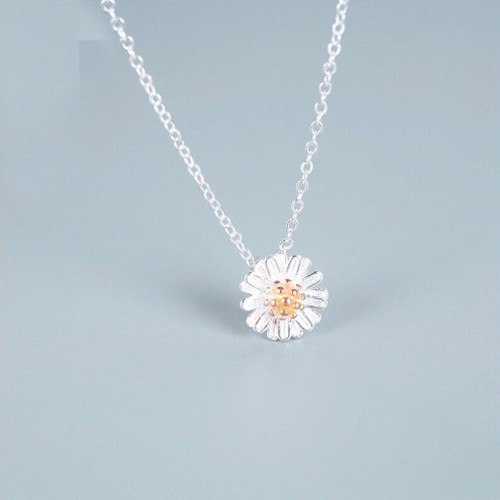 Dây chuyền bạc nữ hoa cúc họa mi sang trọng -Trang sức TNC jewellery