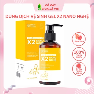 Dung dịch vệ sinh phụ nữ gel x2 nano nghệ cocayhoala 150ml