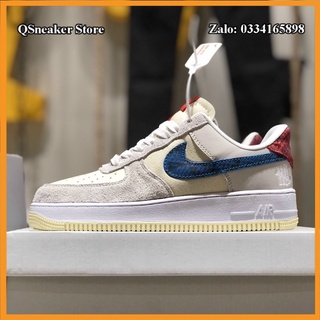 Giày sneaker af1 nam nữ low sp trắng đỏ da lộn mũi hàng cao cấp fullbox cổ tròn, bo viền chắc chắn