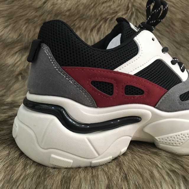 Giầy thể thao nữ_đen xám_K4