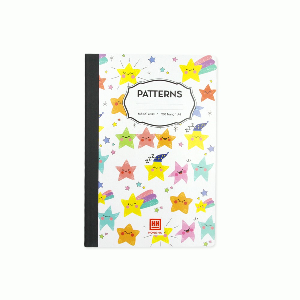 [Mã LIFEMALL995 giảm 10% đơn 99K] Sổ kẻ ngang 200 trang Patterns Hồng Hà (4530)