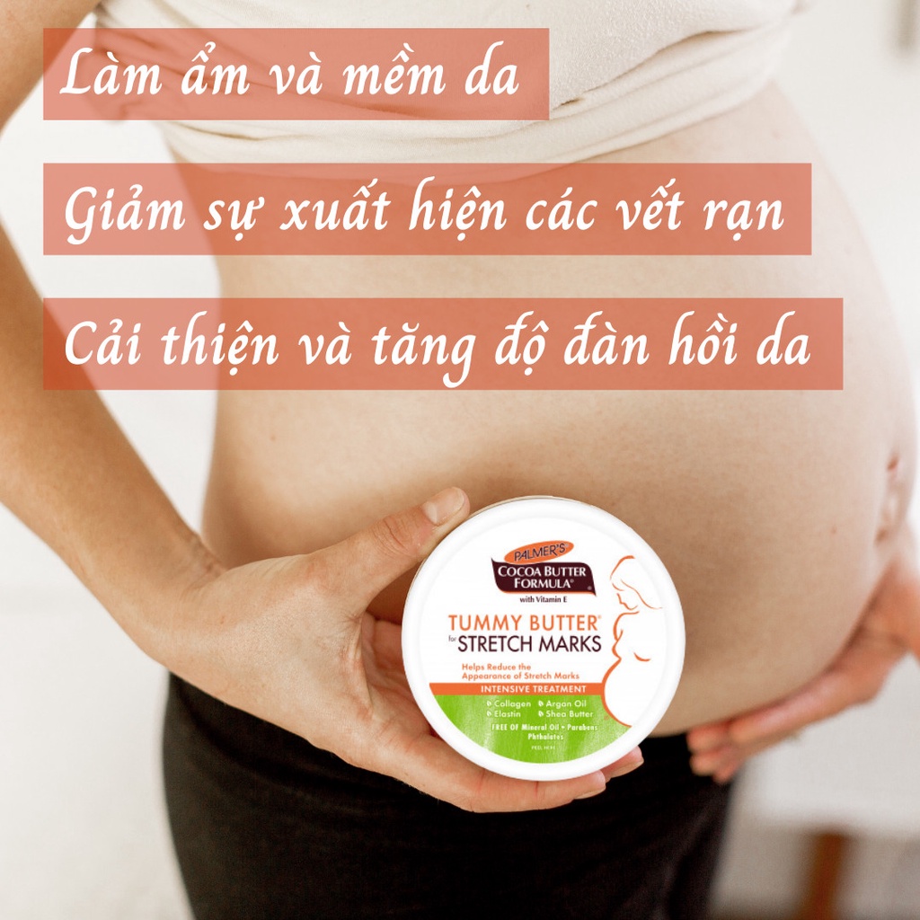 Kem bơ đậm đặc ngăn ngừa và chống rạn da tăng cường Palmer's 125g cocoa butter stretch mark.