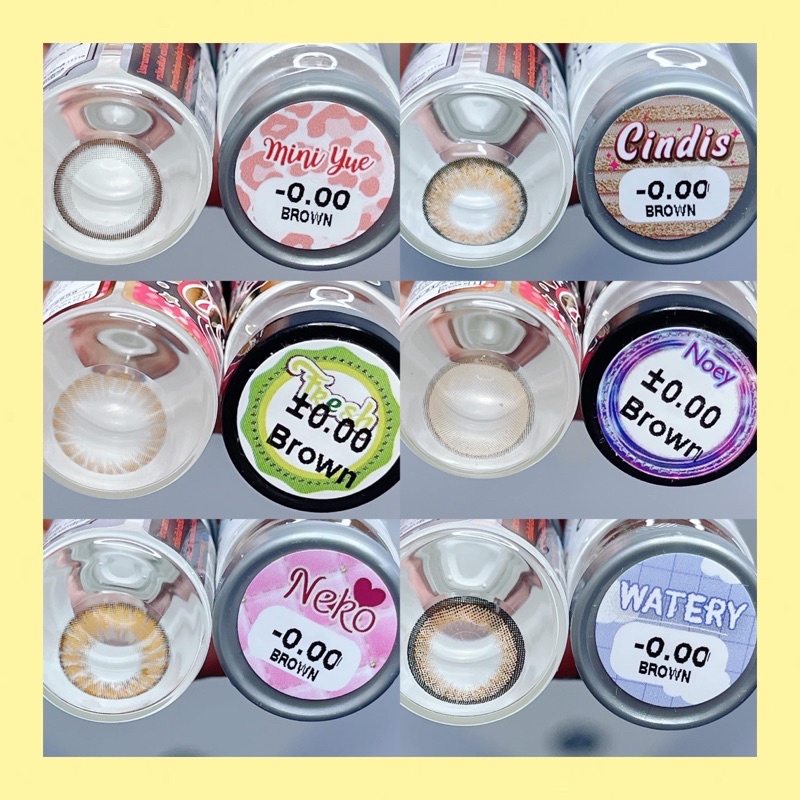 50 mẫu lens Nâu_Brown HOT  size không giãn 14,0 m- không độ- hàng mới_kính áp tròng nâu _Sam Eyes(FREE SHIP)