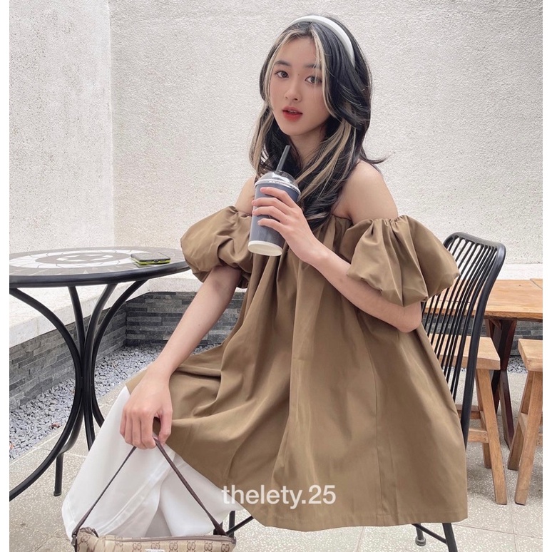 [Mã SKAMFSW175 giảm 10K đơn 50K] Áo Trễ Vai Tay Bồng BEARY OFF - THELETY.25
