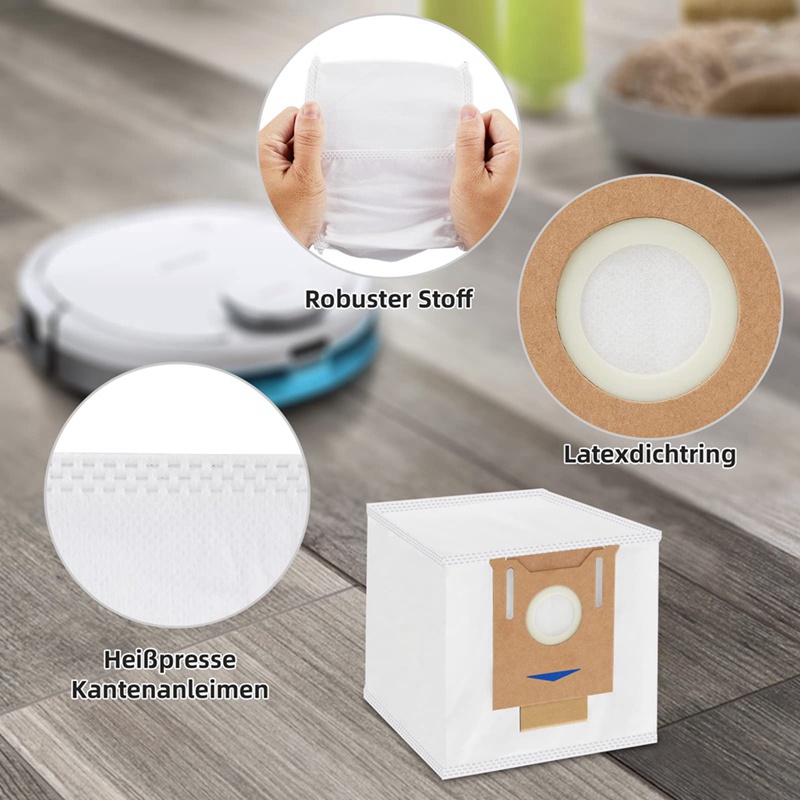 Set 9 Túi Đựng Bụi Cho Robot Hút Bụi ECOVACS Deebot T8 Avid / T8 / N8 Pro Plus / N8 Pro