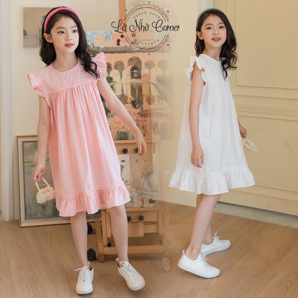 Váy bé gái phong cách hàn quốc size đại 4/5/6/7/8/9/10/11/12/13/14/15/16 tuổi (9-50kg) hàng Quảng Châu cao cấp 2022