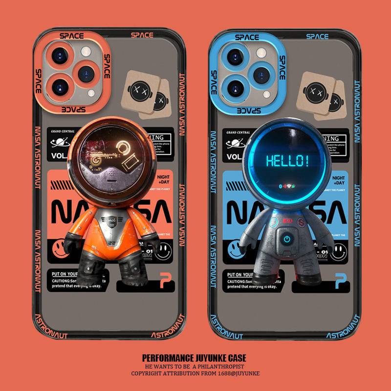 Ốp lưng iphone phi hành gia chói lọi Ốp iphone 13 12 11 Pro Max 6 6s 7 7Plus 8 Plus se x xs xr xsmax