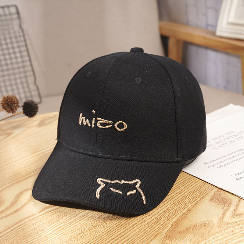 Nón Lưỡi Trai Thêu Hình Mèo Xinh Xắn