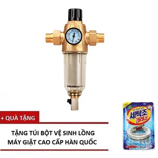 Bộ lọc nước sinh hoạt đầu nguồn LSC3 - Lõi lọc vĩnh cửu + Tặng Túi bột tẩy vệ sinh lồng máy giặt Hàn Quốc