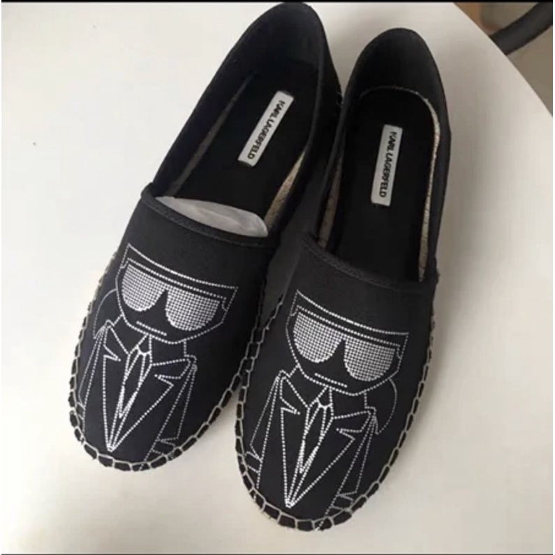 Giày lười đế cối Karl lagerfeld