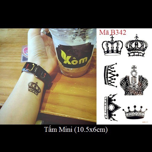 Xăm dán tattoo vương niệm B342