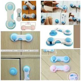 Vỉ 2c dây đai khóa tủ lạnh, tủ an toàn cho bé