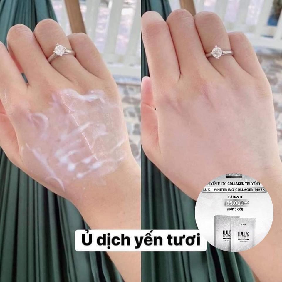 💥GIÁ SỐC💥 Ủ trắng da lux tinh chất collagen yến tươi hộp 3 gói | BigBuy360 - bigbuy360.vn